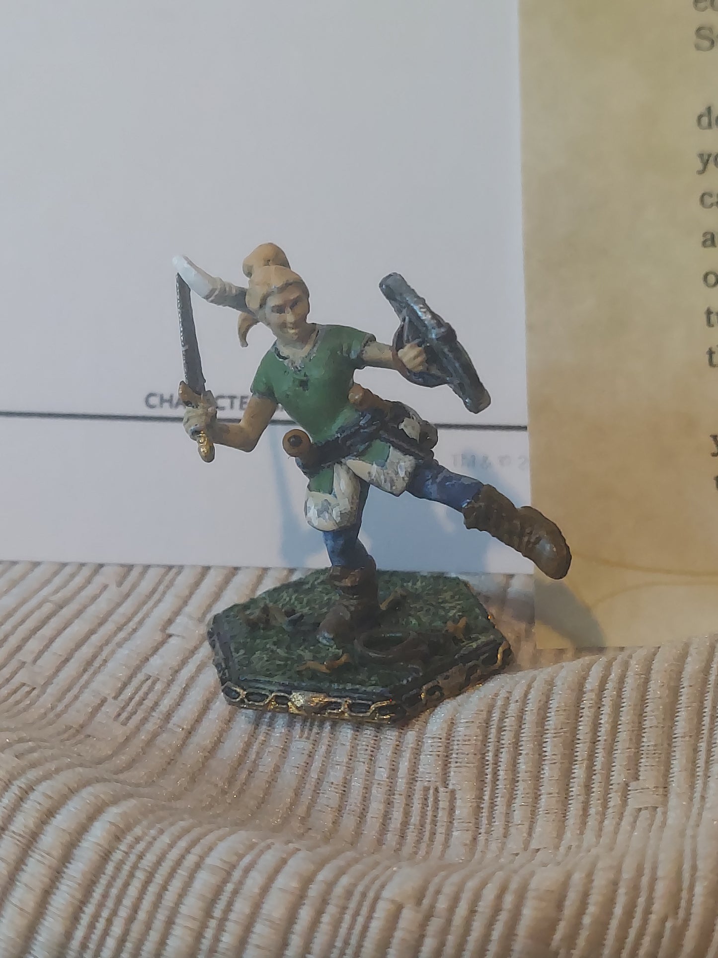 Custom TTRPG Miniature of Katie of Earth: The Djed Chronicles Collection